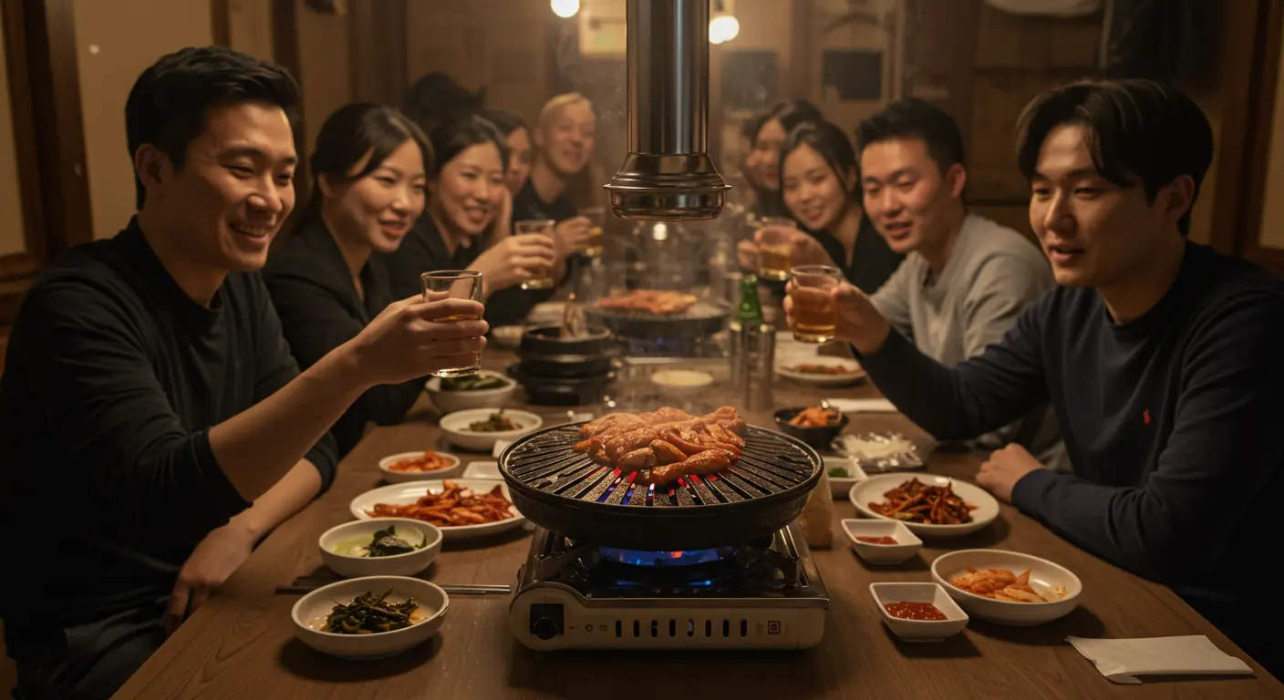 한국 회식 문화에 참여하는 외국인들