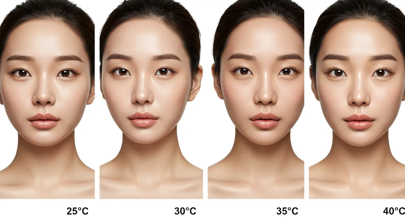 온도별 K-뷰티 메이크업 적용법 비교 차트