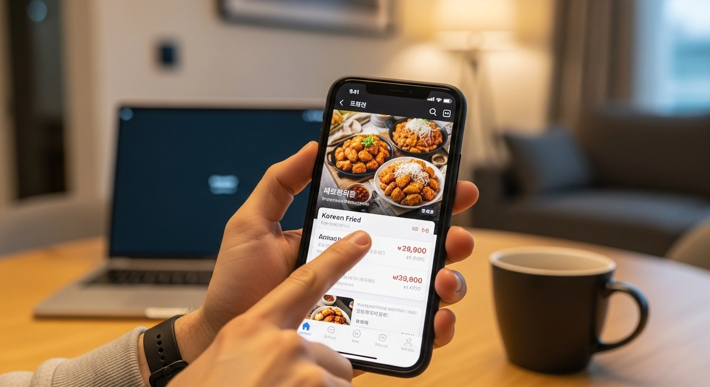 배달앱 주문 프로세스 화면 캡처